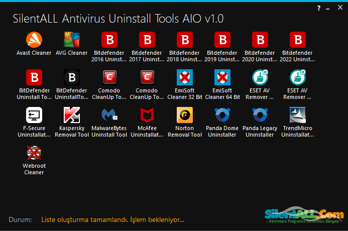 SilentALL Antivirus Uninstall Tools AIO 1.0 | Full