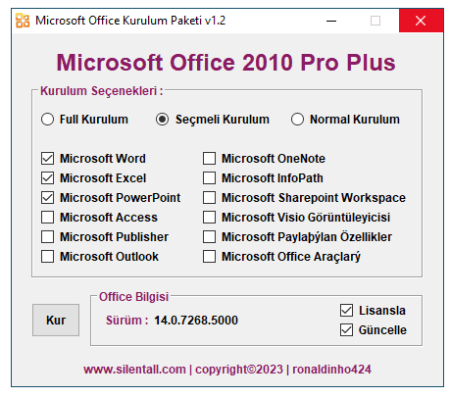 Microsoft Office 2010 Pro Plus Sp2 VL TR | Ocak 2022 | Katılımsız | VIP