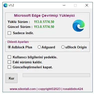 Microsoft Edge Çevrimiçi Yükleyici v1.2 | VİP